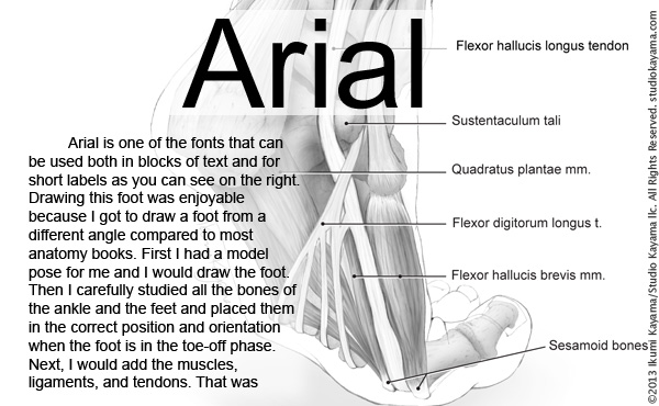 arial font history